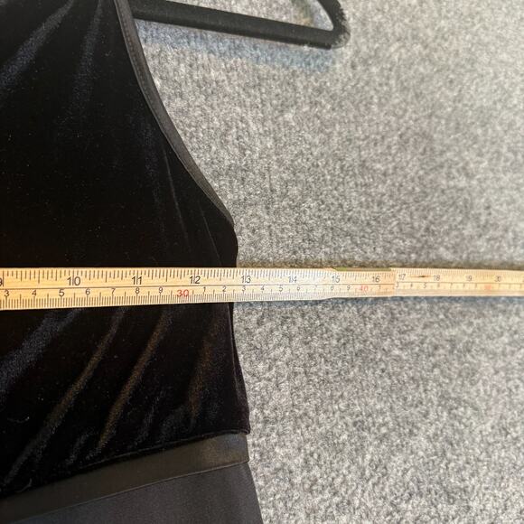 Womens Y2K Maxi Dress Small Black Velvet Maxi Dress Whimsigoth Grunge Goth Prom - Picture 6 of 10